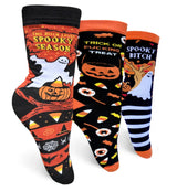 TRICK OR FUCKING TREAT Ladies HALLOWEEN Socks GROOVY THINGS Brand - Novelty Socks And Slippers