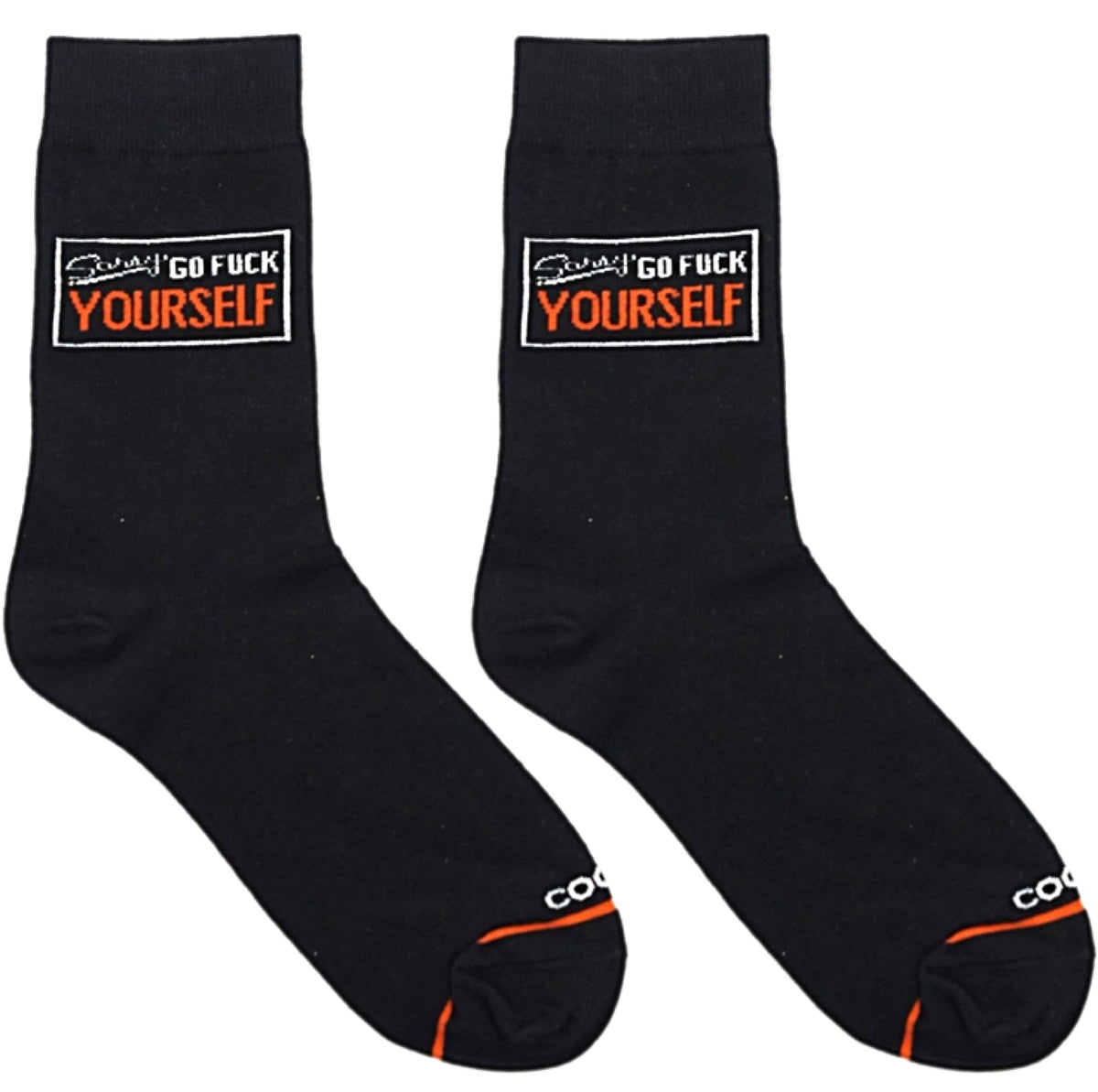 COOL SOCKS BRAND MEN’S ‘SORRY GO FUCK YOURSELF Socks - Novelty Socks for Less