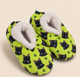BLACK CAT Ladies Non-Slip Slippers COMFIES BRAND By E&S Pets