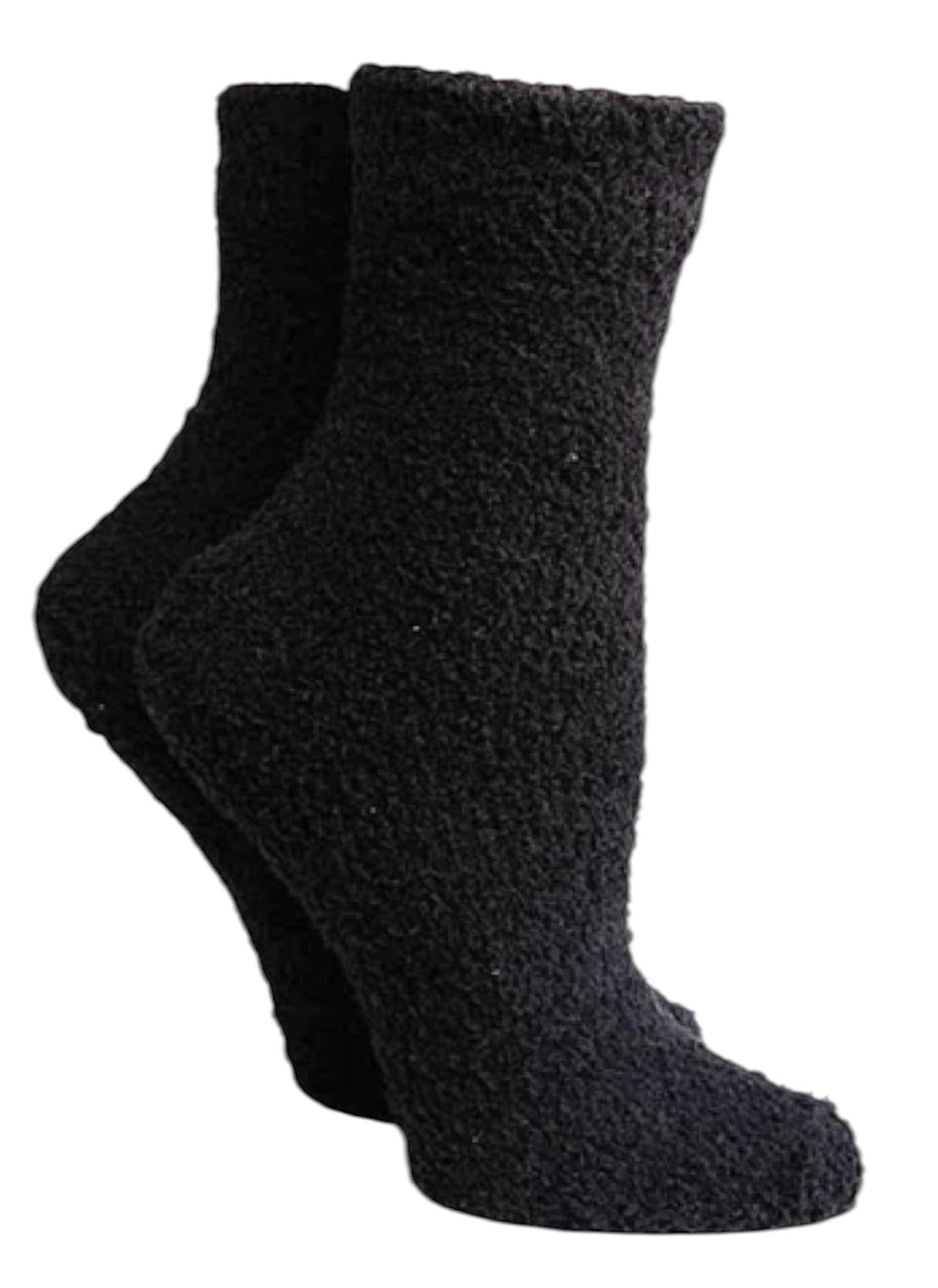 COZY PLUSH Ladies Crew Socks (CHOOSE COLOR) - Novelty Socks And Slippers