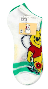 DISNEY WINNIE THE POOH Ladies 3 Pair Of No Show Socks EYEORE With Flowers
