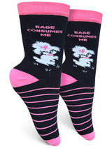 RAGE CONSUMES ME Ladies Socks GROOVY THINGS Brand - Novelty Socks And Slippers