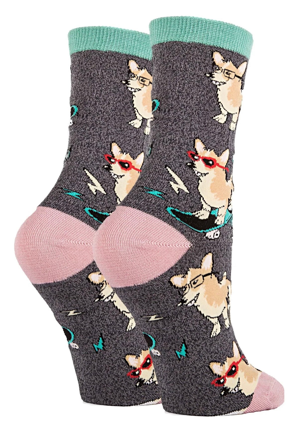 OOOH YEAH Brand Ladies Welsh Corgi Dog CORGI BOI - Novelty Socks And Slippers