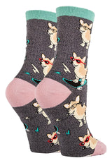 OOOH YEAH Brand Ladies Welsh Corgi Dog CORGI BOI - Novelty Socks And Slippers