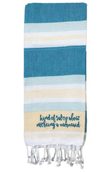 PRIMITIVES BY KATHY Kitchen Towel ‘KIND OF SALTY ABOUT NOT BEING A MERMAID’ - Novelty Socks And Slippers