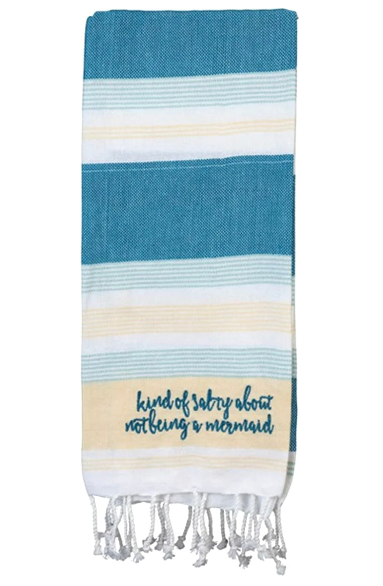 PRIMITIVES BY KATHY Kitchen Towel ‘KIND OF SALTY ABOUT NOT BEING A MERMAID’ - Novelty Socks And Slippers