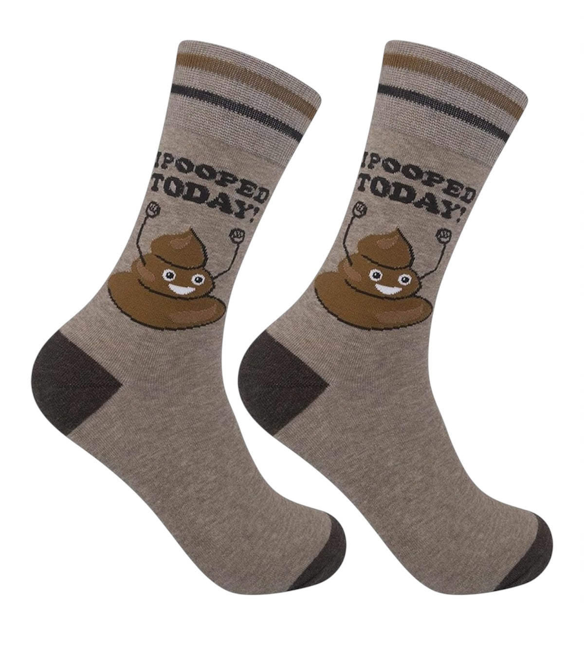 I POOPED TODAY Adult Unisex Socks FUNATIC Brand - Novelty Socks And Slippers