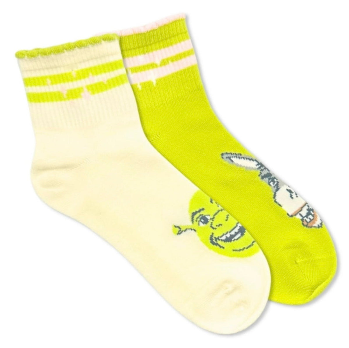 SHREK The Movie Ladies 2 Pair Of Socks DONKEY