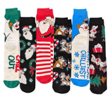 FROSTY THE SNOWMAN Men’s 6 Pair Of Christmas Socks 'CHIILIEST' - Novelty Socks And Slippers