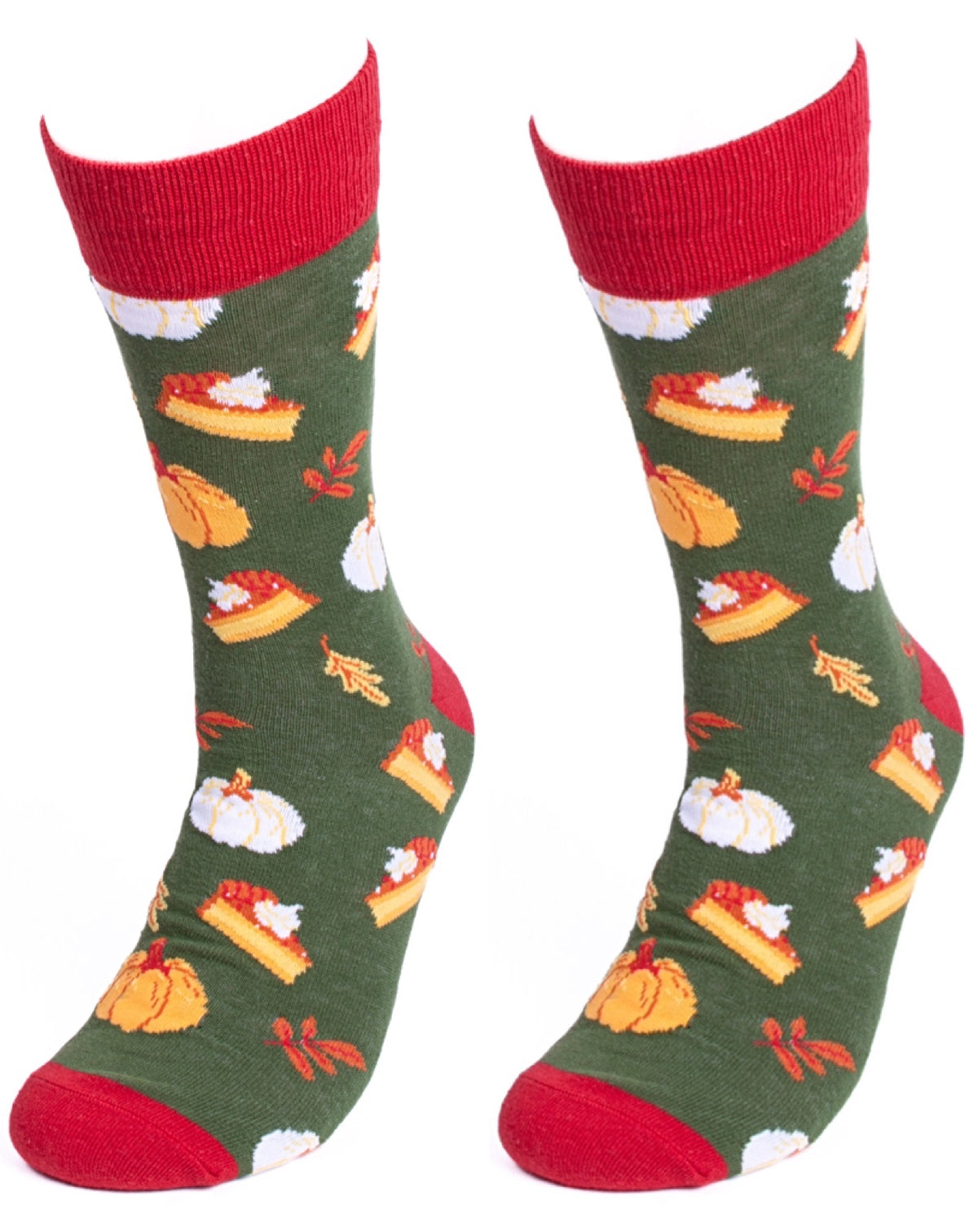 PARQUET Brand Men’s THANKSGIVING PUMPKIN PIE Socks - Novelty Socks for Less