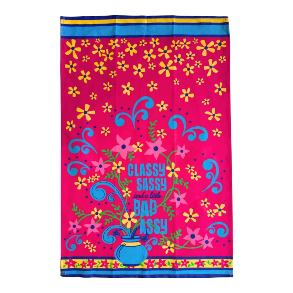 CLASSY SASSY And A LITTLE BAD ASSY Kitchen Tea Towel FABDAZ Brand