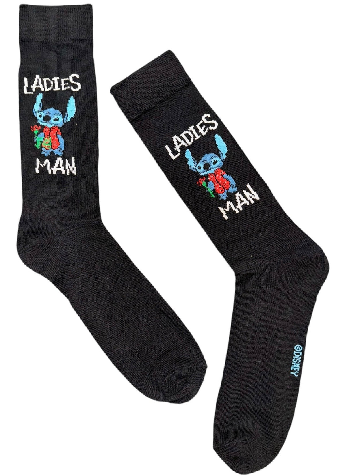 DISNEY STITCH Men’s VALENTINE’S DAY Socks ‘LADIES MAN’