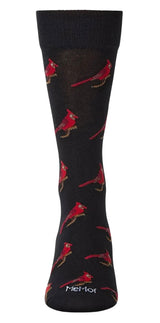 RED CARDINAL BIRD Men’s Socks MeMoi Brand - Novelty Socks And Slippers