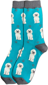 WHITE POODLE Dog Adult Unisex Socks By E&S Pets Choose Style