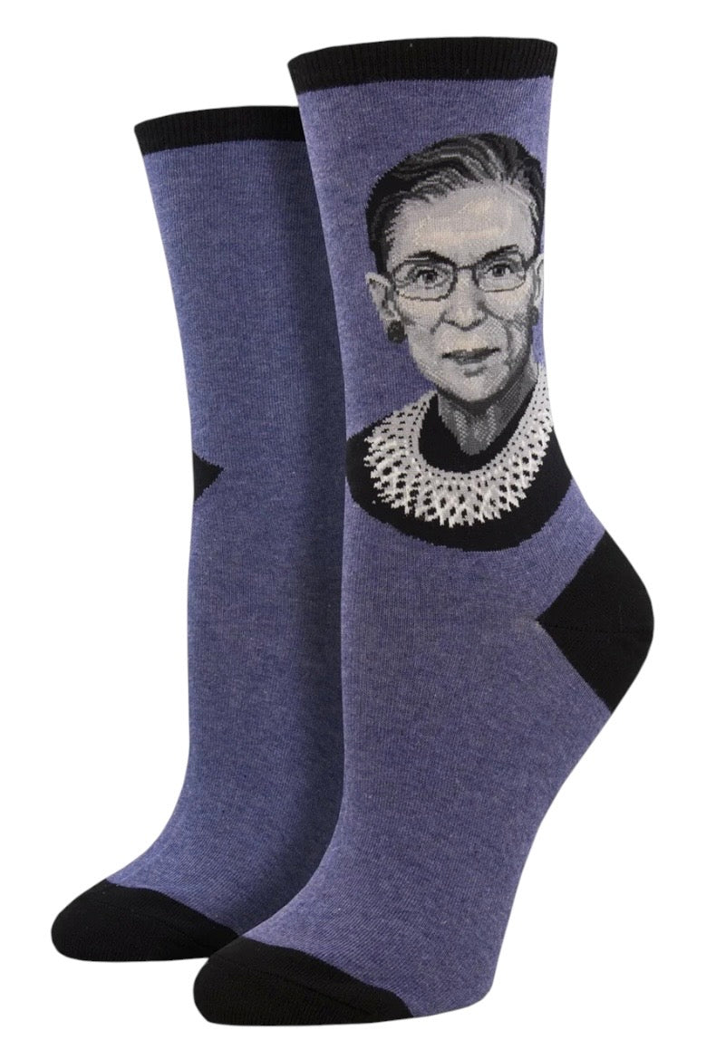 RUTH BADER GINSBURG Ladies RBG Socks SOCKSMITH Brand