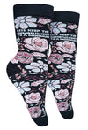 GROOVY THINGS CO Brand Ladies LET’S KEEP THE DUMBFUCKERY TO A MINIMUM Socks - Novelty Socks And Slippers