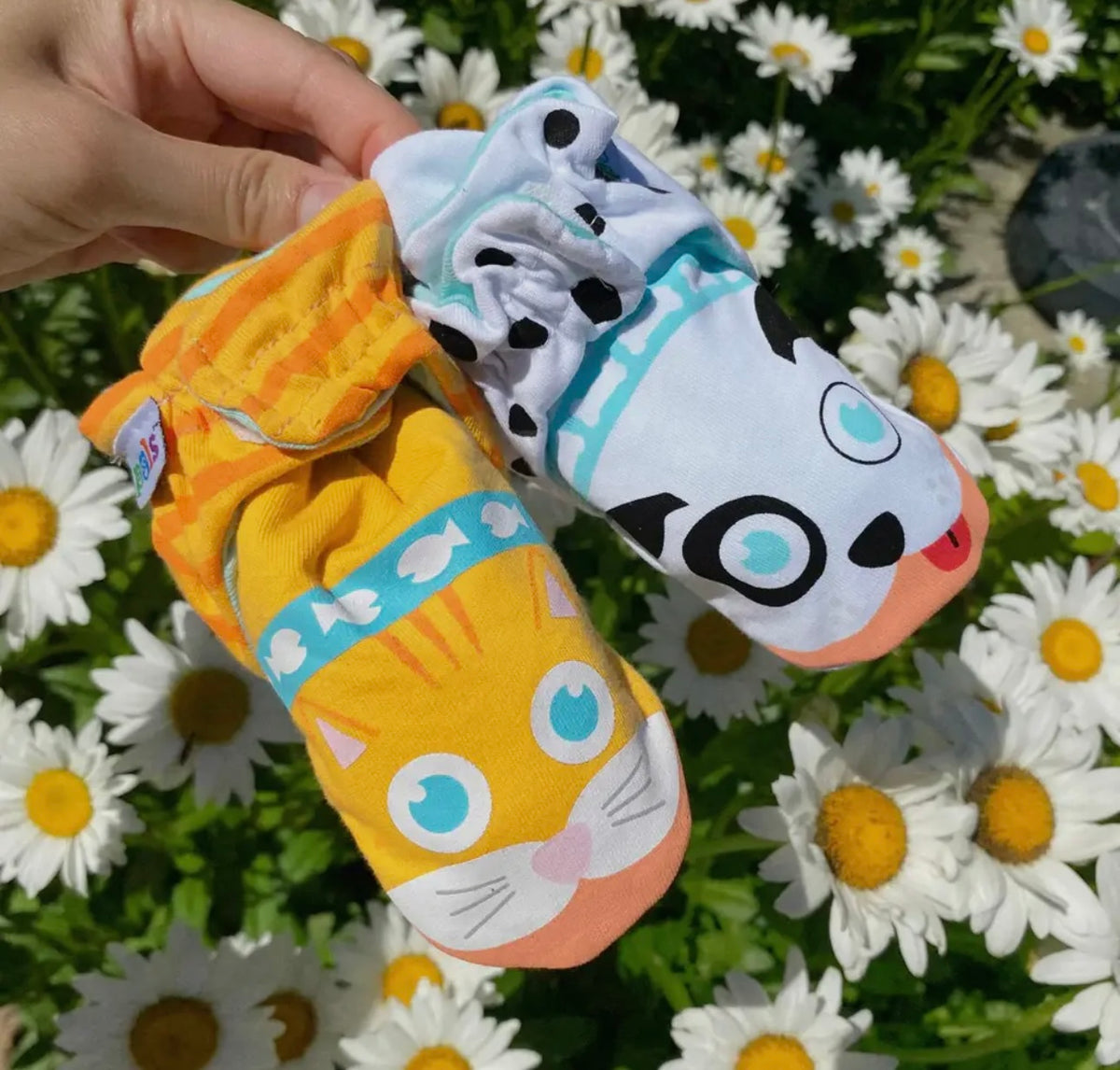 PALS SOCKS Brand Unisex CAT & DOG BABY NON-SLIP BOOTIES (CHOOSE SIZE) - Novelty Socks And Slippers