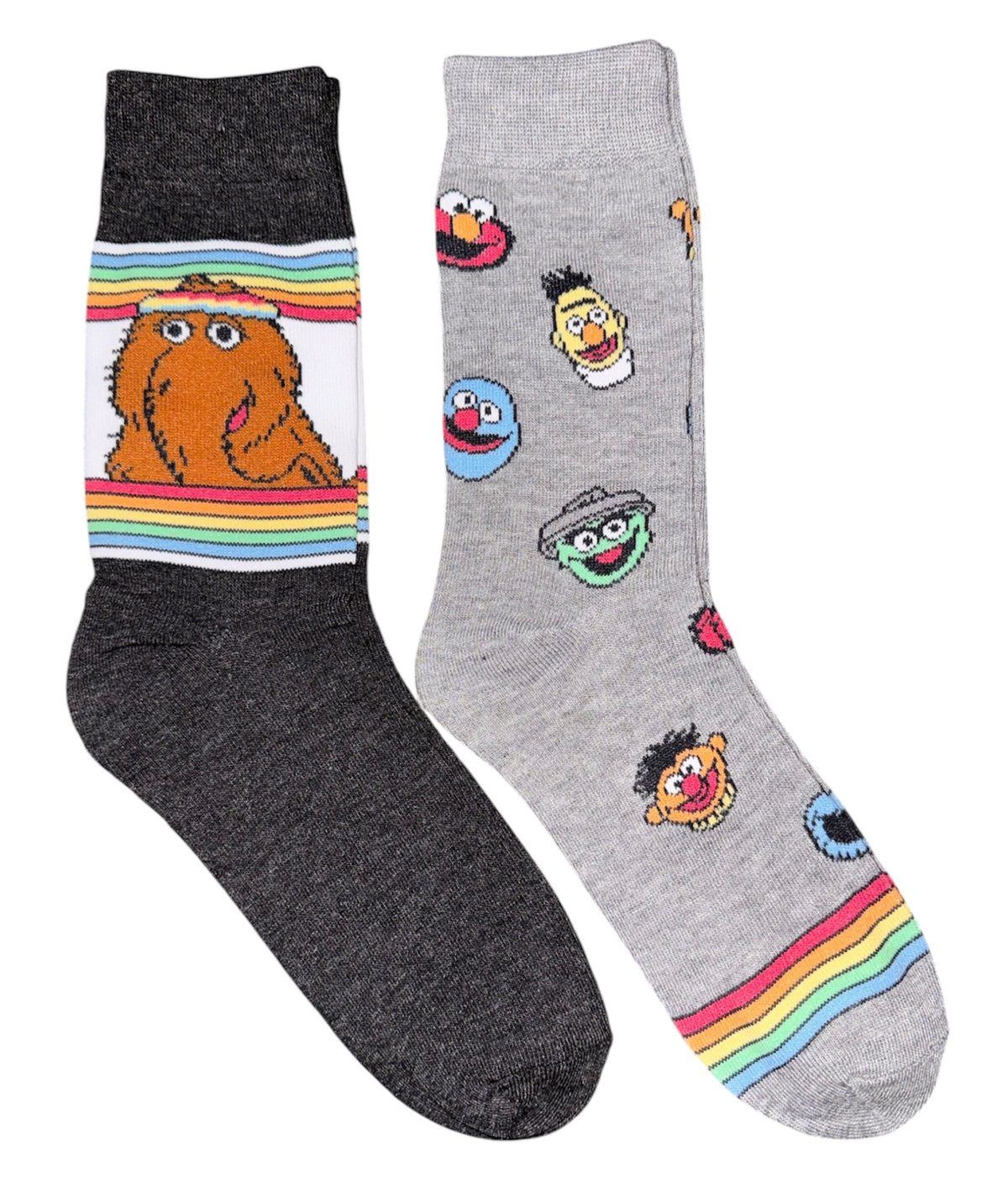 SESAME STREET Men’s 2 Pair Of Socks SNUFFY, GROVER, BERT & ERNIE, COOKIE MONSTER