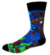 FABDAZ Brand Men’s SQUIRREL Socks ‘PROTECT YOUR NUTS’ - Novelty Socks And Slippers