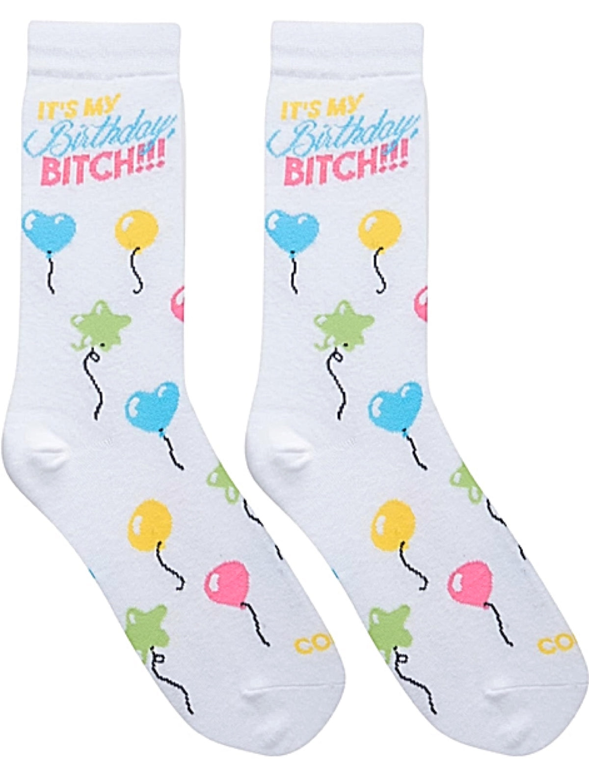 COOL SOCKS BRAND Ladies BIRTHDAY Socks 'IT’S MY BIRTHDAY BITCH’ - Novelty Socks for Less