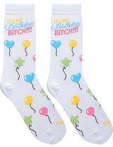 COOL SOCKS BRAND Ladies BIRTHDAY Socks 'IT’S MY BIRTHDAY BITCH’ - Novelty Socks for Less
