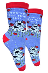 GROOVY THINGS Co. Brand Ladies YOU’VE GOT THIS SHIT Socks - Novelty Socks And Slippers