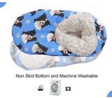 COMFIES BRAND Ladies BORDER COLLIE DOG Non-Skid SLIPPERS - Novelty Socks for Less