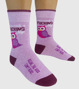 FUNATIC Brand Unisex ‘MAMA NEEDS A FUCKING NAP RELAX, THE KIDS CAN’T READ’ Socks - Novelty Socks And Slippers
