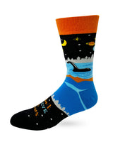 FABDAZ Brand Men’s WE DON’T BELIEVE IN HUMANS Socks BIG FOOT, LOCHNESS MONSTER, ALIENS - Novelty Socks And Slippers