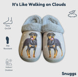 SNUGGS Memory Foam ROTTWEILER Dog Non Slip Slippers By E&S Pets (Choose Size) - Novelty Socks And Slippers