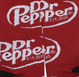 DR. PEPPER Soda Men’s 5 Pair Of Socks BIOWORLD Brand - Novelty Socks And Slippers
