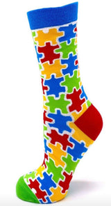 I LOVE SOMEONE WITH AUTISM Ladies Socks FABDAZ Brand (Choose Style) - Novelty Socks And Slippers