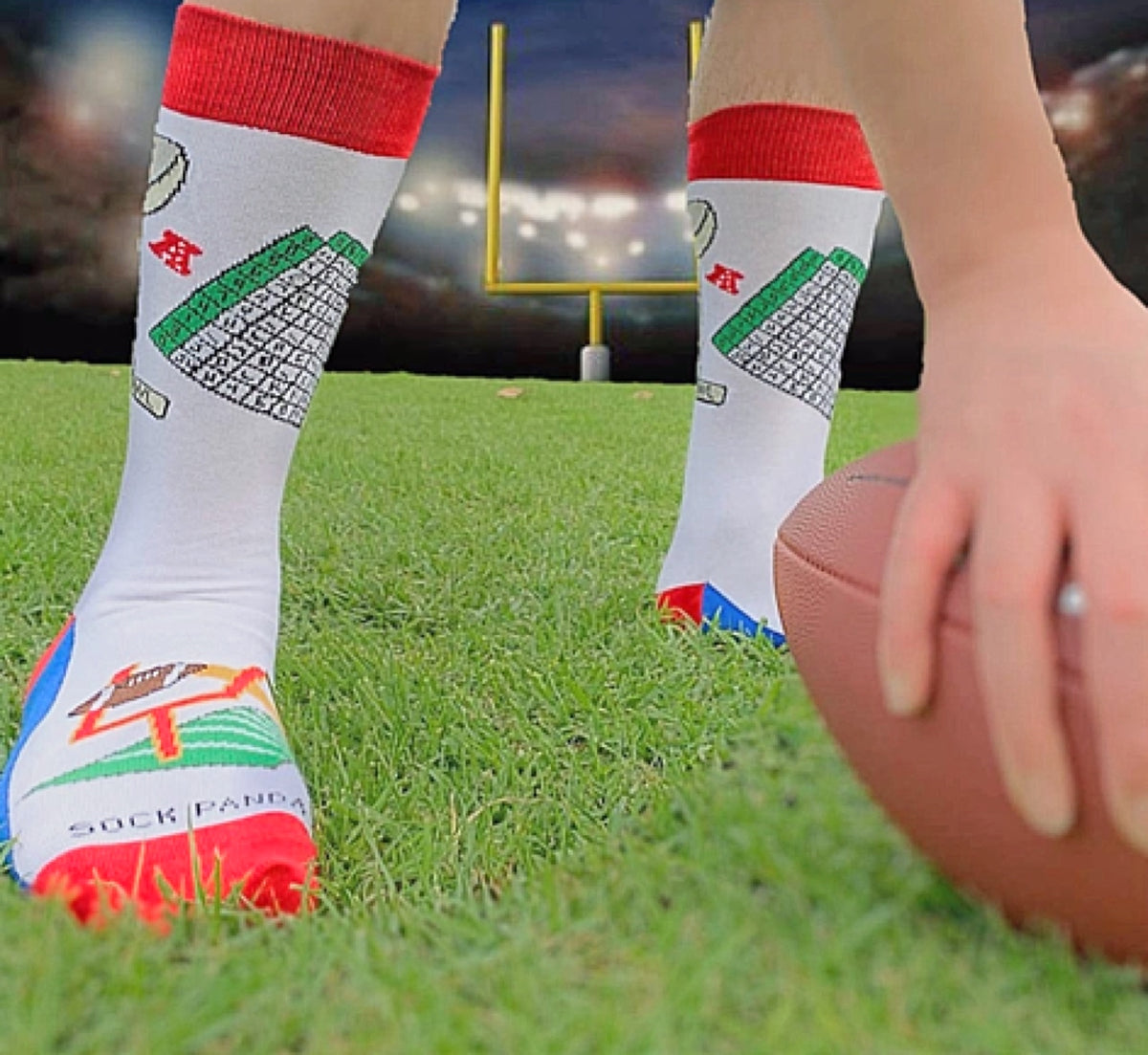 FOOTBALL SUPERBOWL POOL Men’s Socks SOCK PANDA Brand - Novelty Socks for Less