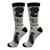 BLACK LABRADOR Dog Adult Unisex Socks By E&S Pets Choose Style