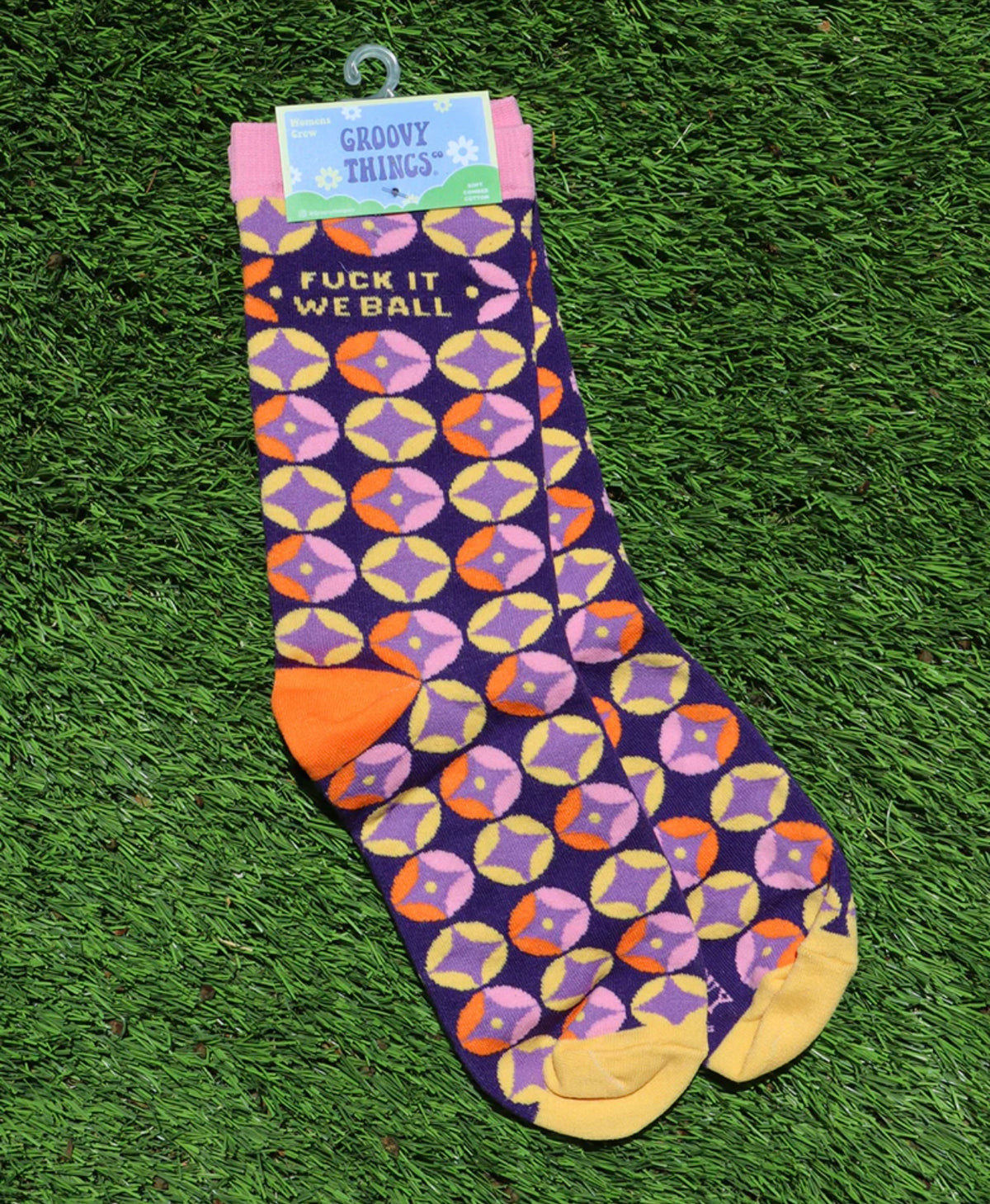 GROOVY THINGS Brand Ladies FUCK IT WE BALL Socks - Novelty Socks And Slippers