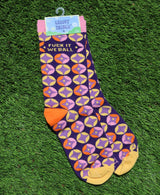 GROOVY THINGS Brand Ladies FUCK IT WE BALL Socks - Novelty Socks And Slippers