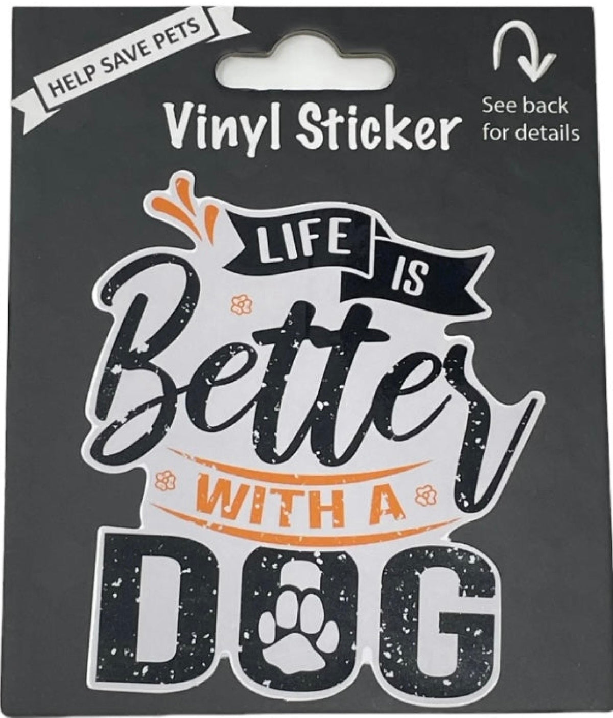 DOG & CAT Vinyl Stickers By E&S Pets (Choose Style) - Novelty Socks And Slippers
