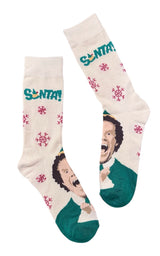 ELF The Movie Men’s CHRISTMAS Socks BUDDY THE ELF ‘SANTA’ - Novelty Socks And Slippers