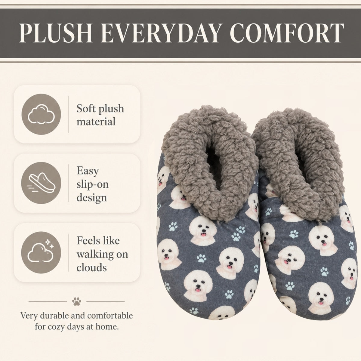 WESTIE Dog Ladies Non-Slip Slippers COMFIES BRAND By E&S Pets