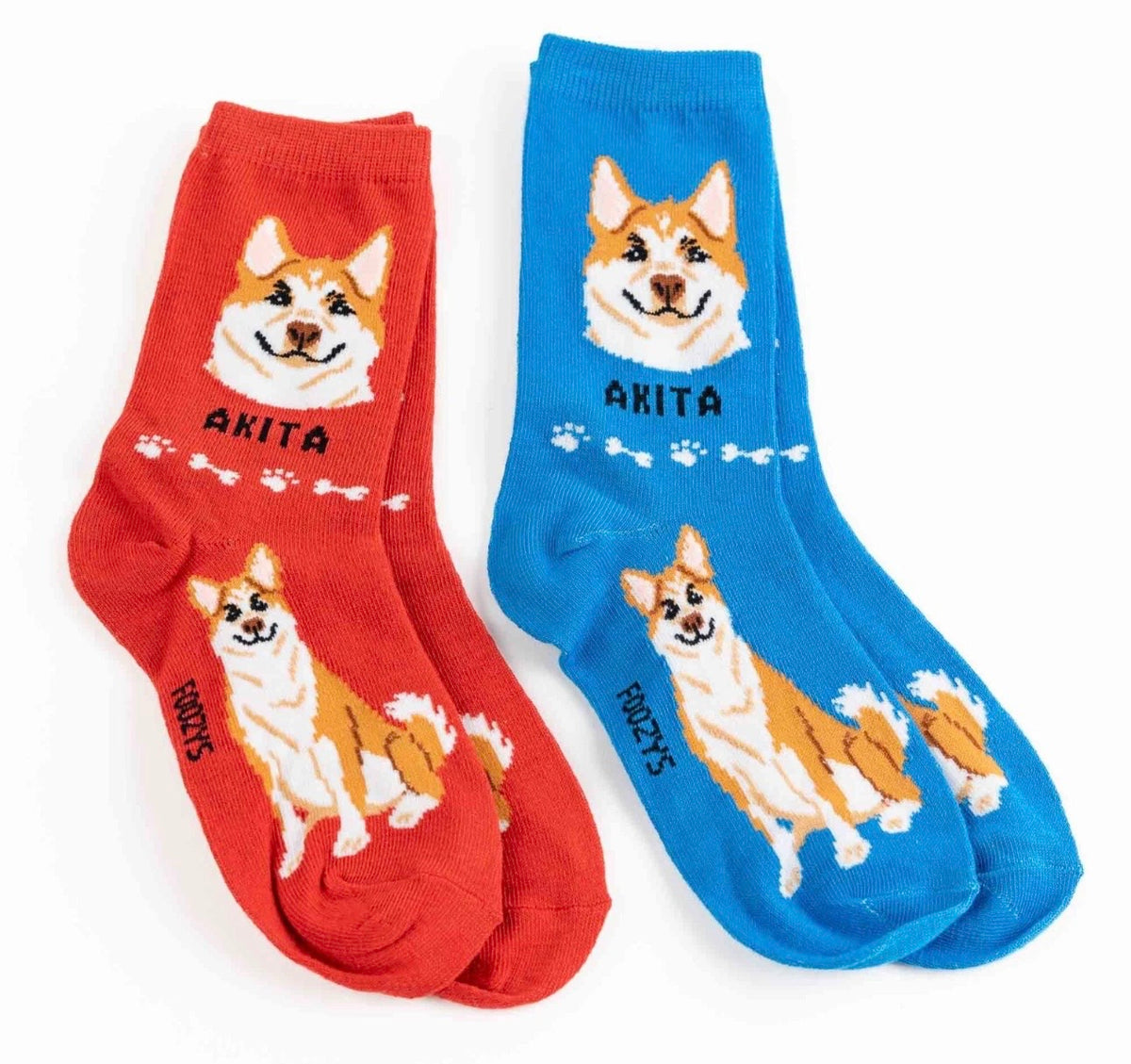 AKITA Dog Ladies 2 Pair Of Socks FOOZYS Brand