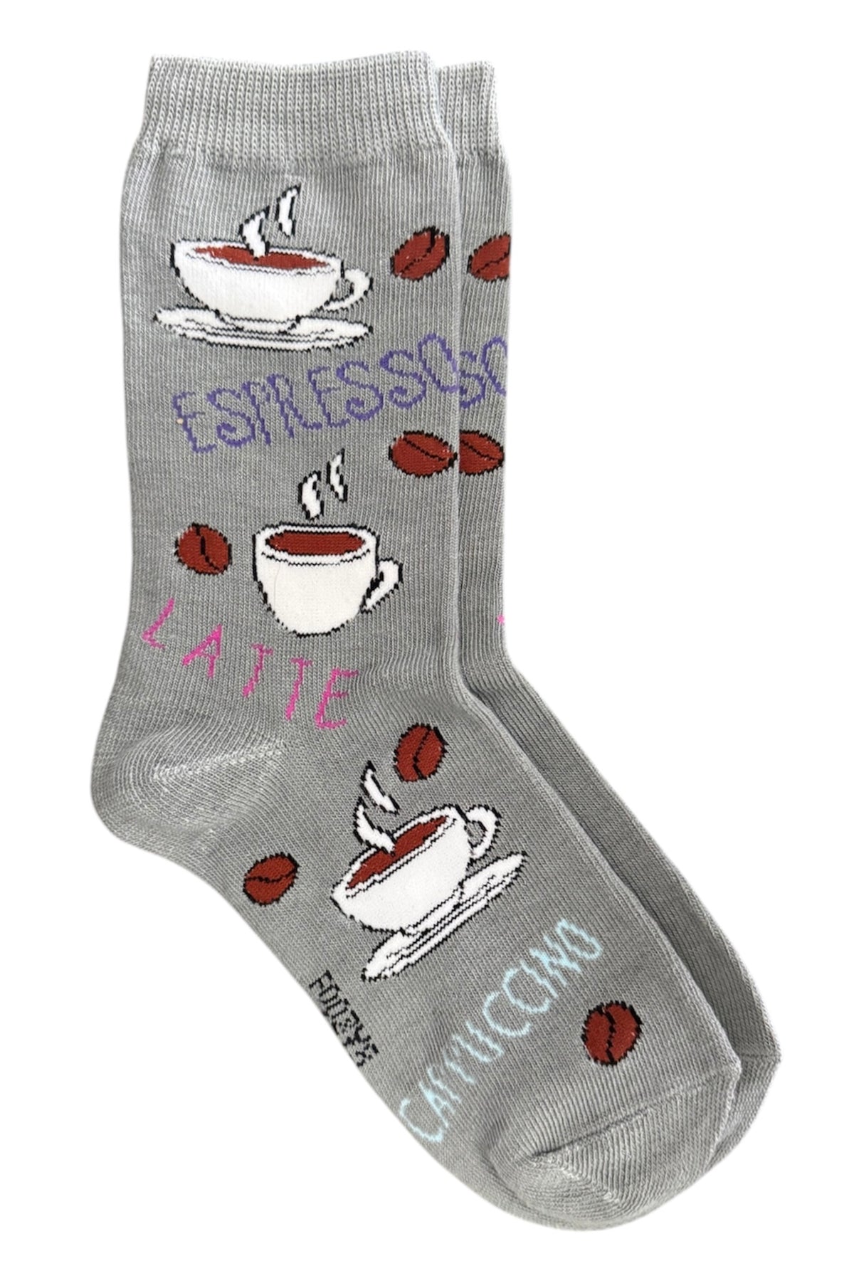 COFFEE, LATTE, ESPRESSO LADIES SOCKS FOOZYS BRAND