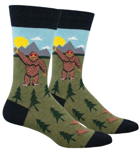 PEACE OUT BIGFOOT Men's Socks SOCKSMITH Brand