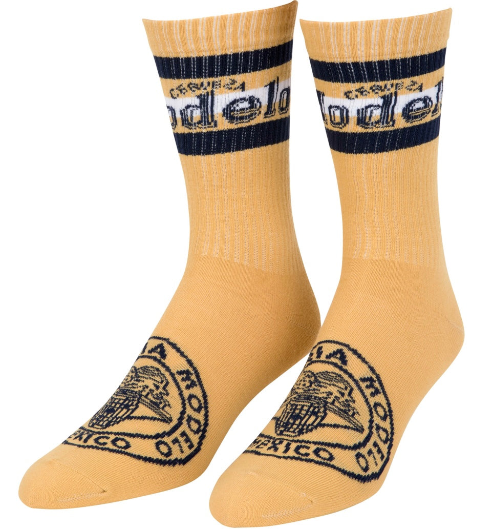 MODELO BEER Men’s 2 Pair Of Socks ESPIRITU LUCHADOR - Novelty Socks And Slippers