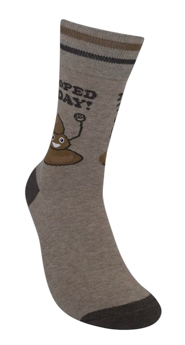 I POOPED TODAY Adult Unisex Socks FUNATIC Brand - Novelty Socks And Slippers