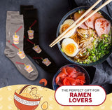 RAMEN NOODLE SOUP Men's 2 Pair Socks FOOZYS BRAND