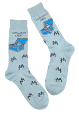 MONOPOLY Men’s COMMUNITY CHEST Socks - Novelty Socks And Slippers
