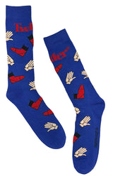 HASBRO GAME OF TWISTER Mens Socks Hasbro HANDS & FEET ALL OVER - Novelty Socks And Slippers