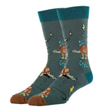 OOOH YEAH Brand Men’s TURTLE Socks ‘SLOW & STEADY’ - Novelty Socks And Slippers