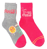 Coca-Cola Ladies 2 Pair Of Socks ‘Brighten Your Day With Frosty COKE