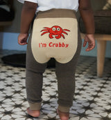 BOOGIE TIGHTS Unisex Baby ‘I’M CRABBY’ By Piero Liventi Size 12-24 Months - Novelty Socks And Slippers